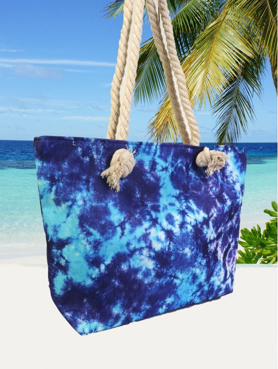 Canvas Tie Dye Print Shoulder Tote